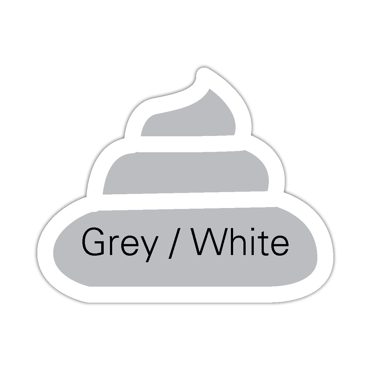 Grey/White Stool